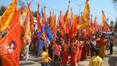 Photo of धूमधाम, भक्ति भाव के साथ निकाली गई श्याम निशान उत्सव यात्रा