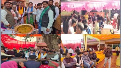 Photo of राम मंदिर के स्थापना दिवस पर बन्थरा में जगह जगह हुआ सुंदरकांड और भंडारे का हुआ आयोजन